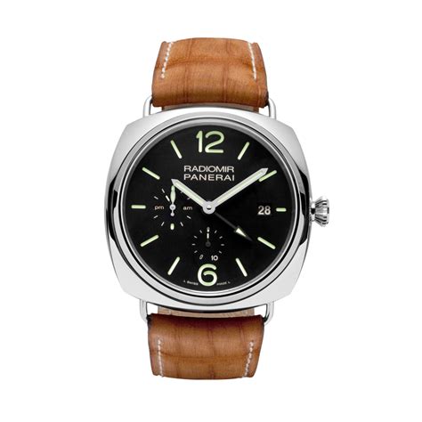 panerai radiomir gmt automatic acciaio watch - pam00323|Panerai Radiomir 10 Days GMT Black Dial Brown .